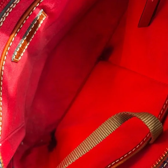 Dooney & Bourke Navy Textured Tote - Picture 6 of 7